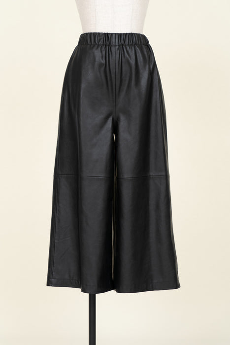 【IIROT】Aynthetic Leather Cropped Pant/38100cm