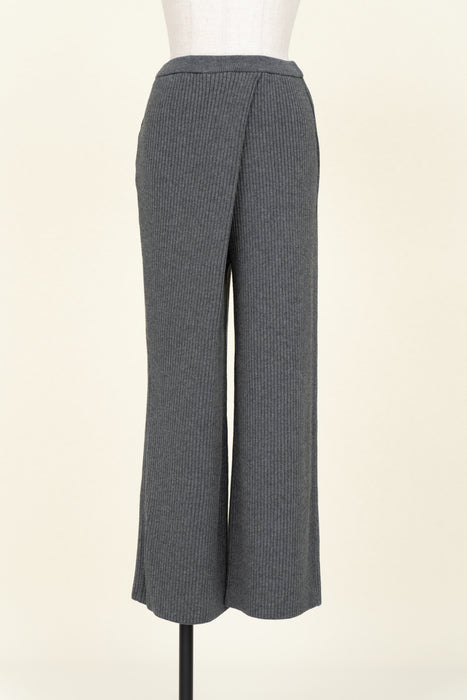 Cotton Wool Knit Pants_Top Gray