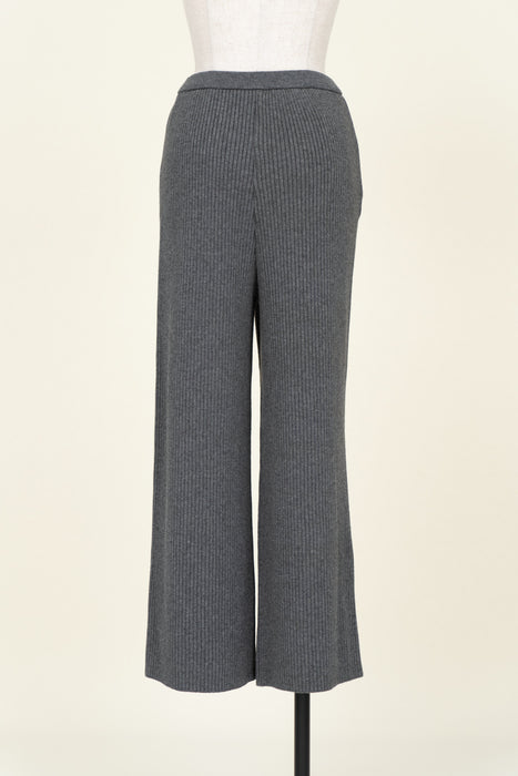 Cotton Wool Knit Pants_Top Gray