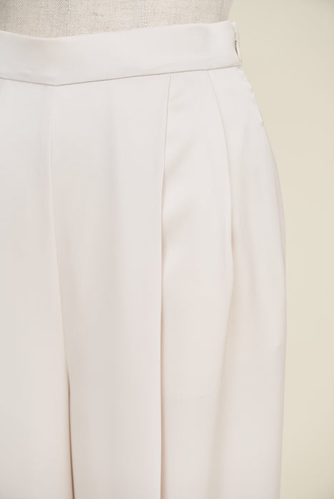 Satin trousers_Ivory