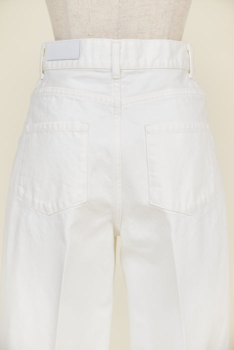 USA Cotton Tapered Jeans_White