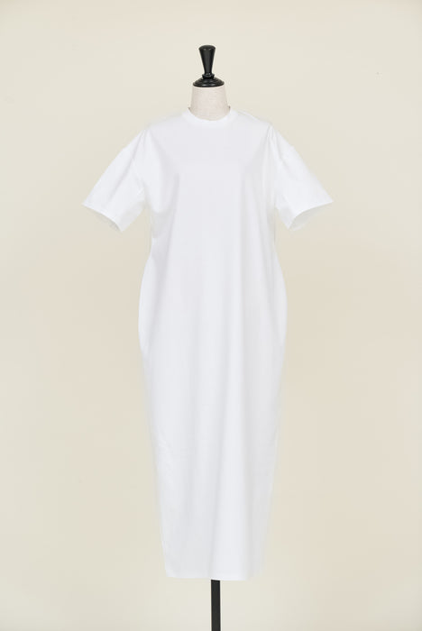 Cotton curvy dress_White