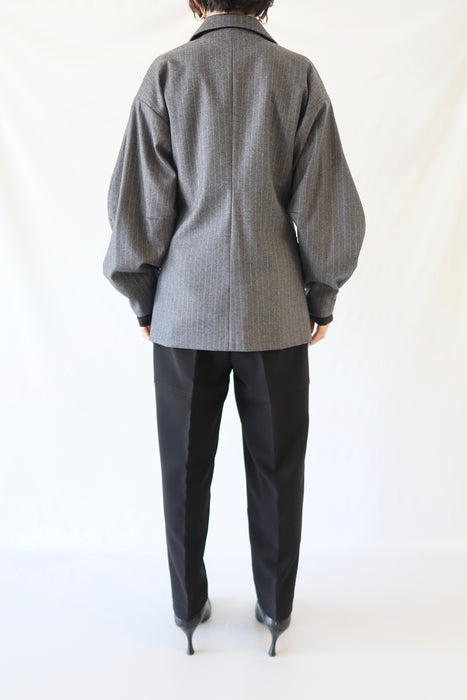 【IIROT】Wool Volume Jacket_Pin Stripe