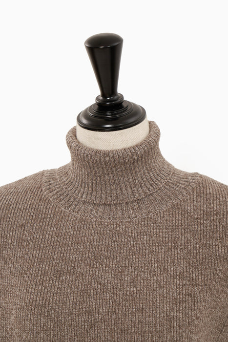 Asymmetry Wool Knit_M.Brown
